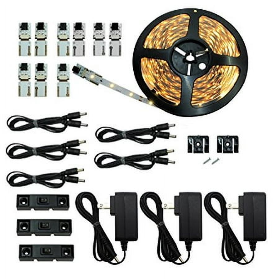 Inspired LED - Light Strip - cut and connect Kit - Normal Bright Warm White 3000K - 395 ft 12M - Strip Lighting LED - Dimmable led