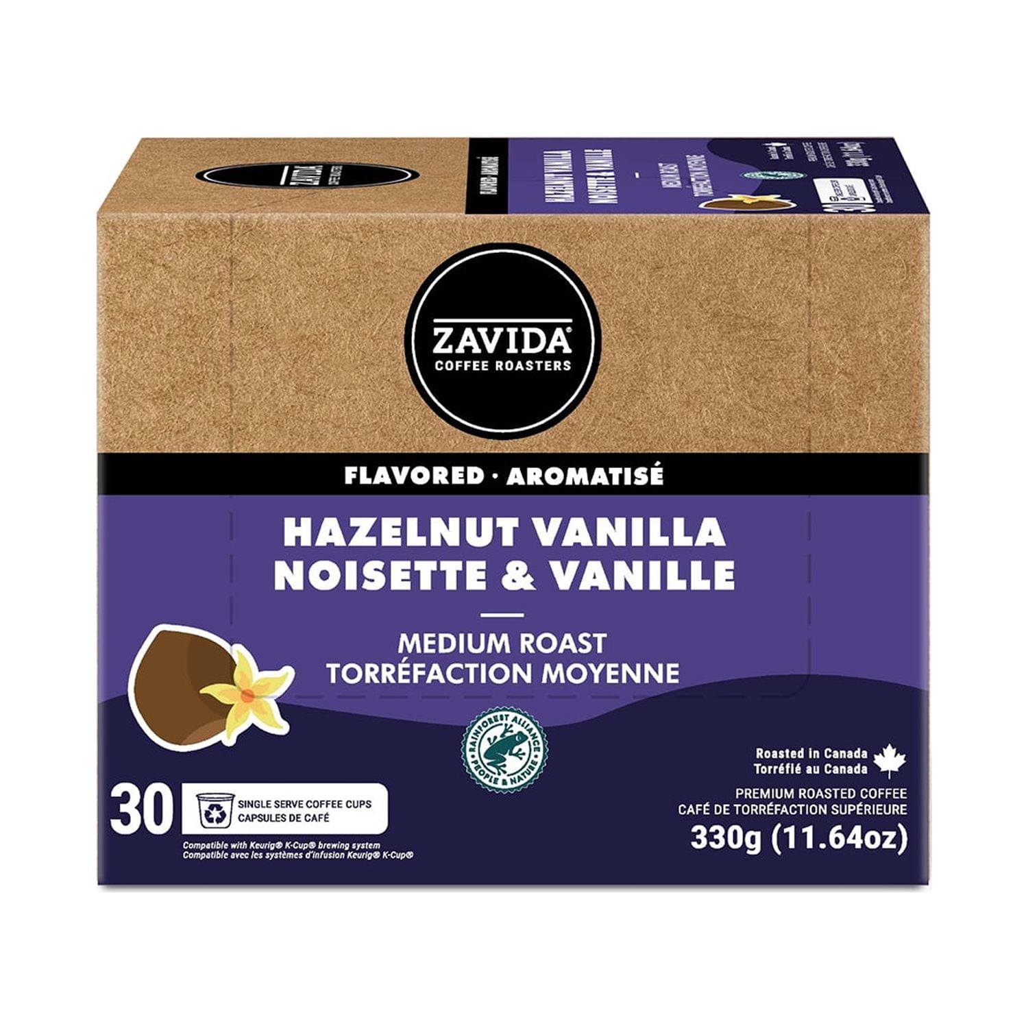 Zavida Hazelnut Vanilla Coffee Pods