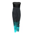 thumbnail image 3 of Birdeem Robe Longue d'Été Sans Bretelles à Imprimé pour Femme, Robe Fendue de Plage, Robe de Fête et de Boîte de Nuit, 3 of 5