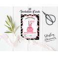 thumbnail image 3 of Darling Souvenir White Birthday Invitation Card 28 Pcs Fill or Write In Blank Invites Printable Party Supplies 5 x 7 Inches, 3 of 5