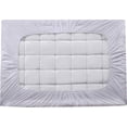 thumbnail image 3 of Mocassi Rayon Derived from Bamboo Mattress Pad, Soft & Plush Topper, Breathable Cool-Flow Technology, Fits Mattresses up to 16" Deep, Bamboo Mattress Pad, Queen, Green, 3 of 5