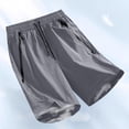thumbnail image 5 of Styesk Mens Shorts Men Fashion Solid Color Loose And Comfortable Motion Straight-leg Work Clothes Shorts, 5 of 5