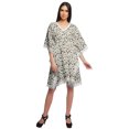 thumbnail image 3 of Moomaya Robe Courte de Caftan de Plage, Robe de Couverture Imprimée, Kaftan pour Femmes, Tenue de Plage, Couverture, 3 of 4