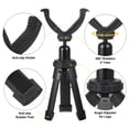 thumbnail image 1 of Ruiboury Durable Shooting Rest Tripod With 360掳 Rotation And Anti-corrosion Aluminum V Yoke V Yoke Stick Black 1Set, 1 of 6