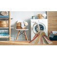 thumbnail image 2 of Ahgly Company Tapis d'Intérieur Lavable à la Machine, Carré, Transitionnel, Brun Pâle, Tapis de Zone, 8 Pieds Carré, 2 of 7