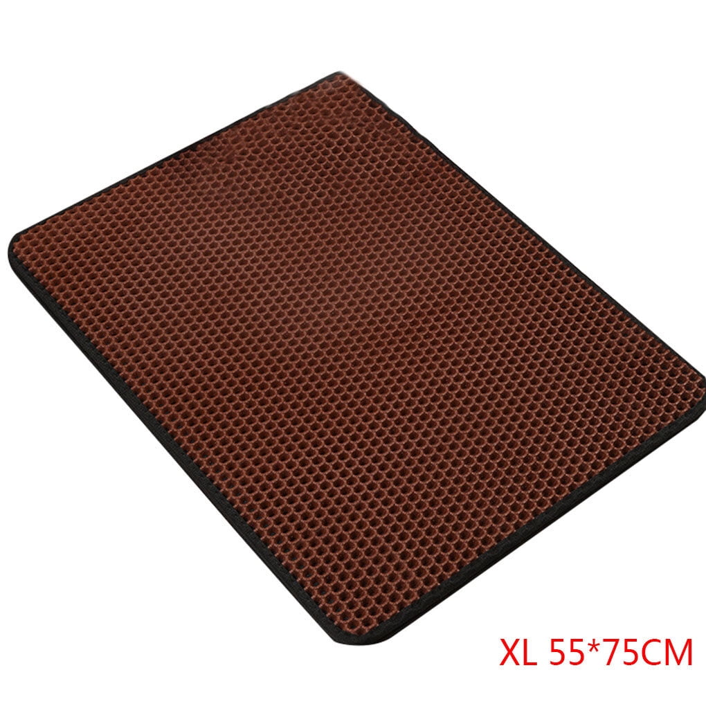 Pet litter Mat Double Layer Pad Home Large Flexible mat pet liiter pad EVA Washable Pet Box Pan Cushion Odorless Rug