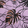 thumbnail image 1 of oneOone Velvet Purple Fabric Abstract Tropical Leaf Sewing Material Print Fabric By The Yard 58 Inch Wide, 1 of 4