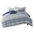 thumbnail image 1 of Urban Habitat Calum 100 Percent Cotton Clipped Comforter Set in Navy, 1 of 14