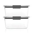 thumbnail image 2 of Rubbermaid Brilliance Food Storage Container, Medium Deep, 4.7 Cup, Clear, 2-Pack, 2 of 4