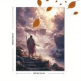 thumbnail image 3 of Shepherd Leading Sheep Landscape Canvas Wall Art 15.75x11.81 Inches, 3 of 8