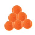 thumbnail image 1 of Almencla 6Pcs Tennis Balls Practicing Workout Wear Resistant for Games Outdoor Indoor Orange, 1 of 8