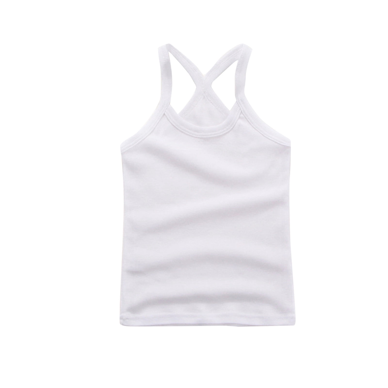 Girls Dance Tank Top Racerback Crop Top for Active Toddlers for Gymnastics Ballet & Sports Activities