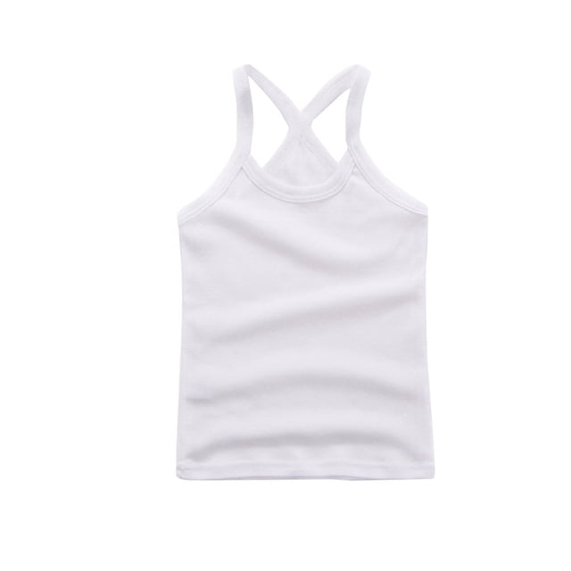 Girls Dance Tank Top Racerback Crop Top for Active Toddlers for Gymnastics Ballet & Sports Activities