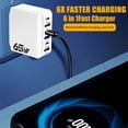 thumbnail image 4 of Staron Bloc de Charge Rapide, Chargeur de Charge Rapide Multiport 65w Tête de Charge Rapide USB 6-en-1 Compatible avec Plusieurs Appareils, 4 of 6