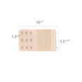 thumbnail image 3 of INSPIRE CHIC Women's Elastic Bra Hook Extensions 3 Rows 2 Pcs Black 1 and Skin Color, 3 of 5