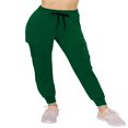 thumbnail image 2 of CHOK Pantalon Cargo Jogger Décontracté Super Doux pour Femmes Noir G, 2 of 6