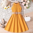 thumbnail image 2 of Kcodviy Robe T-Shirt Sans Manches Unie pour Tout-Petites Filles Longue Robe Princesse Robe de Danse Fête Robe pour Bébés Filles Robes Vêtements, 2 of 6