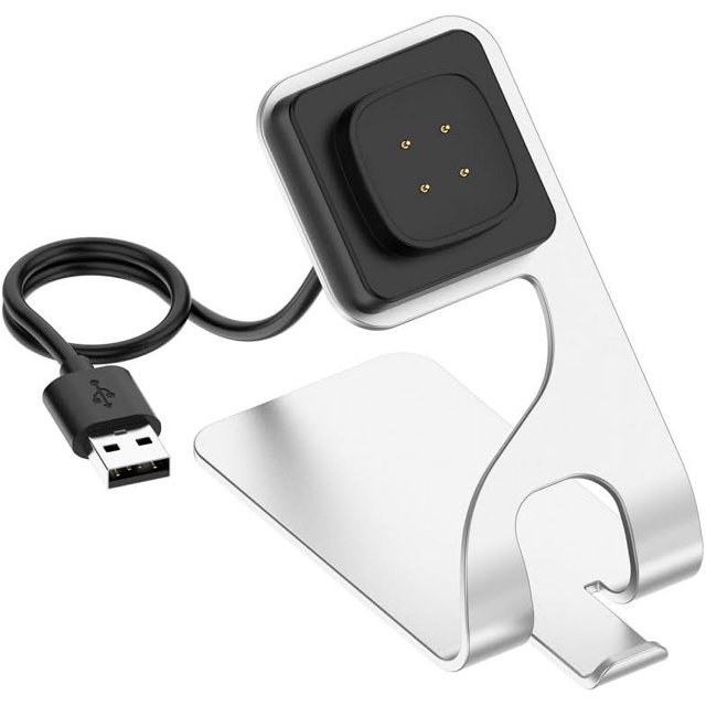 MYKOMI Stations de Charge USB pour Fitbit Versa 4, Fitbit Versa 3, Fitbit Sense, Fitbit Sense 2 Chargeur de Montre Intelligente de Remplacement pour Fitbit Versa 4, Fitbit Versa 3, Fitbit Sense, Fitbit Sense 2