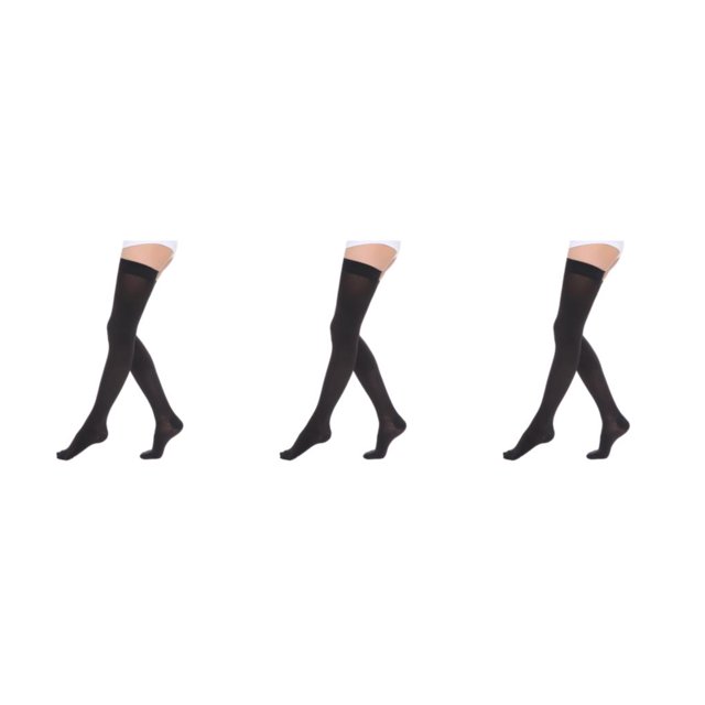 Youkk Soft And Stretchy Compression Stockings Feel All Day Long Warm Toe wrapping - black XXL 3Set