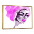 thumbnail image 2 of Designart Afro American Woman Fashion Portrait FLOAT FRAME WALL ART, 2 of 4