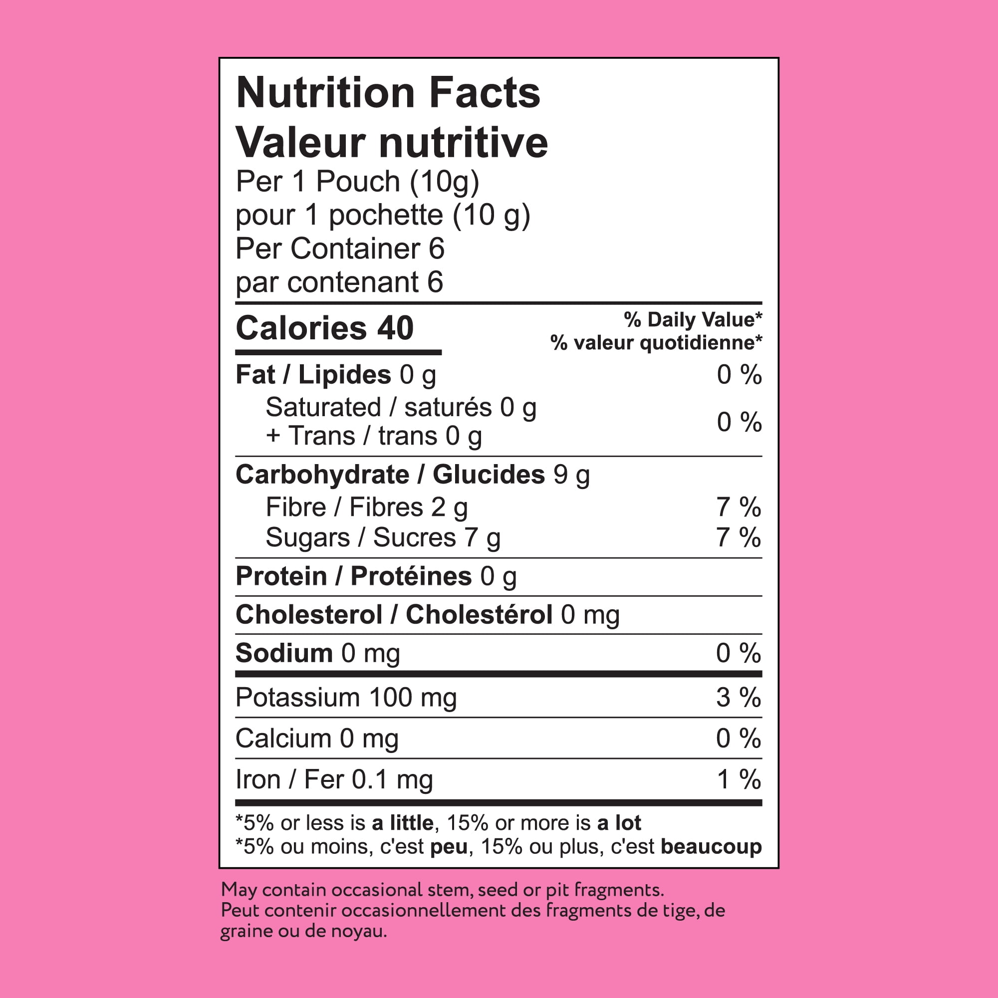 That's it. Pomme fraise croquables biologiques 6ct 10g