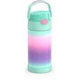 thumbnail image 5 of Thermos Kids Bouteille d'eau isolée sous vide avec paille rabattable, 355 ml, ombré, 5 of 5