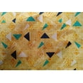 thumbnail image 4 of oneOone Cotton Silk Light Orange Fabric Texture & Triangle Geometric Sewing Craft Projects Fabric Prints By Yard 42 Inch Wide, 4 of 4