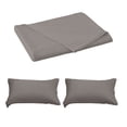 thumbnail image 2 of Feltree King Size Bed Sheet Set 250x230cm Sheet + 2 Pillowcases, Deep Pocket Polyester Fitted Bedding with Easy-Care Design, 2 of 7