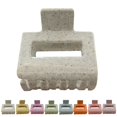 thumbnail image 2 of French Hair Claw Clip Retro Solid Color Rectangle Hair Clamp Hollow Hair Claw, 2 of 10