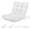 White, variant on Costway Adjustable 14-Position Floor Chair Folding Lazy Gaming Sofa Chair Cushioned New Green