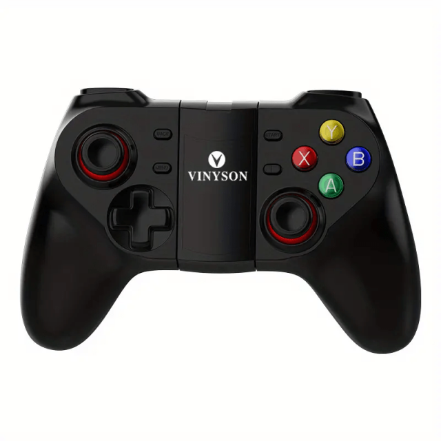 CHUANK Wireless 4.0+2.4G Wireless Grip Android I0S Mobile Gamepad with Vibration Customizable Setting Keys - Mobile Phone Direct Connection/ PC/ TV