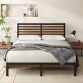 thumbnail image 3 of Zinus Kai 35 inch Bamboo and Metal Platform Bed Frame, No Box Spring Required, 3 of 9