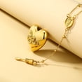 thumbnail image 4 of Lana Del Rey Necklace Heart with Spoon LDR Merch Snakes Chain Serpent Pendent, 4 of 7