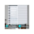 thumbnail image 2 of WYMO Zebra Blinds 64 x 64 INCH - Sheer Horizontal Blinds and Shades for Daytime and Nighttime - Light Filtering Roller Shades for Windows - White - Manual Control Stick, 2 of 8