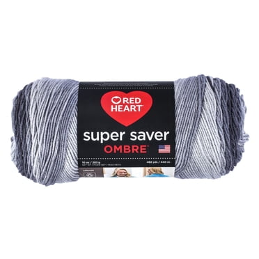 Red Heart® Fil Super Saver® Ombre™, Acrylique #4 Moyen, 10oz/283g, 482 Yards