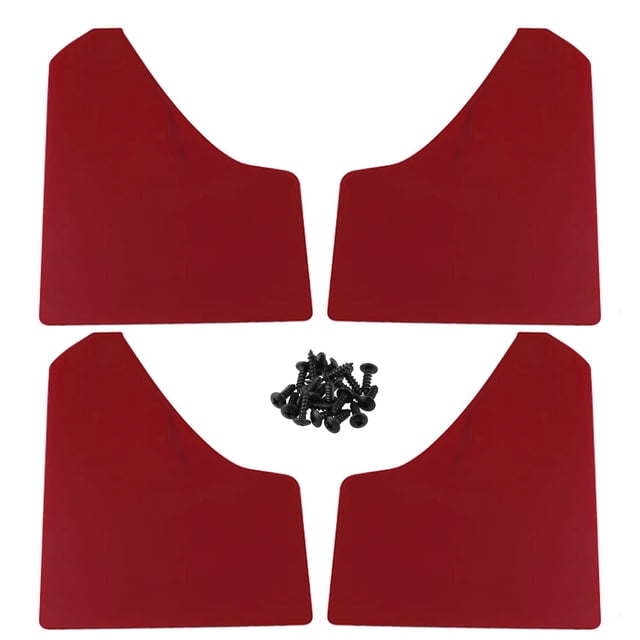 Yeacher 4pcs Car Tire Mudguard Mud Flaps Splash Guards Front & Rear Decorative Fenders for