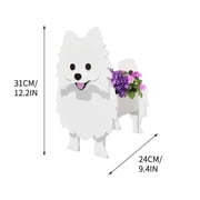 Birdeem Dog Flower Pot Planter Cute Pvc Herb Garden Dog Flower Pot Indoor/Outdoor Plant Dog Flower Pot Pet Flower Pot Great Gift for Pet Lovers