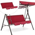 thumbnail image 2 of pitrice Garden Swing Seat Cover Patio Cushion Protection Bench Covers Red, 2 of 8