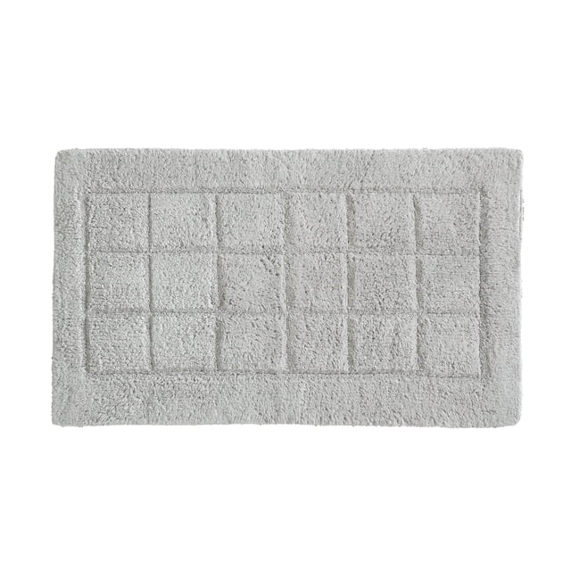 Martha Stewart Everyday 100% Cotton Tufted Reversible Bath Rug Grey, 20" x 34"