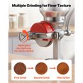 thumbnail image 4 of KFFKFF Manual Grain Mill with High Hopper, Hand-Crank Corn Grinder, Heavy Duty Cast Iron Wheat Grinding Mill with Stable Table Clamp & Dust Cover, 4 of 9