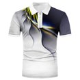 thumbnail image 1 of BOBOGOJP Polo pour Hommes Polo en Coton Coupe Régulière (Jaune,G), 1 of 5