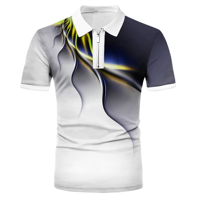 BOBOGOJP Polo pour Hommes Polo en Coton Coupe Régulière (Jaune,G)