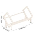 thumbnail image 3 of White Stainless Steel Desktop Bookshelf Size B Desk Storage Learning Supplies File Rack Organization Office Home School Compact Metal Organizer T-330 White B, 3 of 6