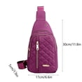thumbnail image 3 of Chmadoxn Office Storage & Organization,Closet Organizers and Storage, Fashionable Embroidery Diamond Shoulder Bag Large Capacity Watertight Backpack With Data Hole shoulder messenger pouch, 3 of 6