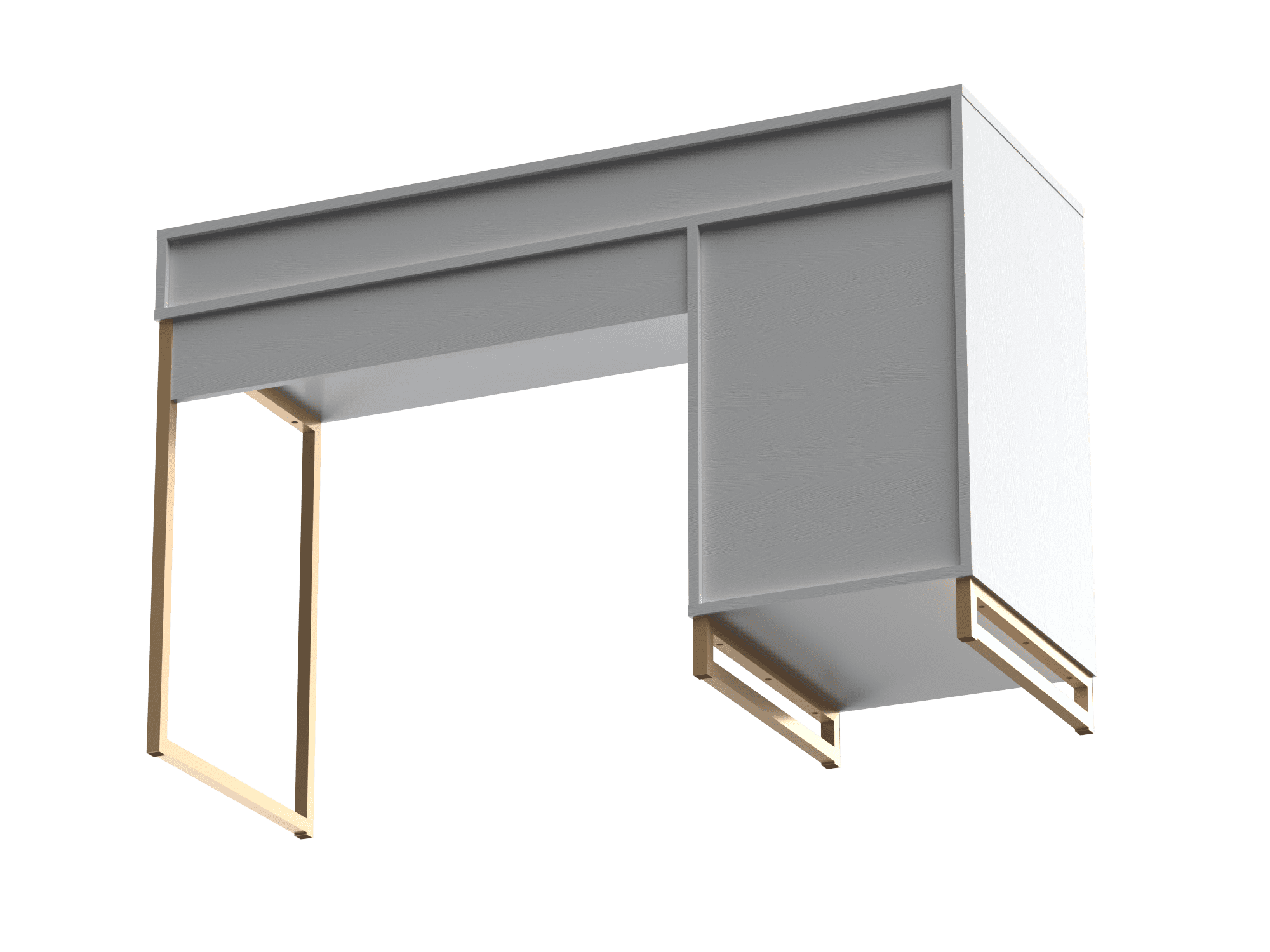Mainstays Bureau d’écriture en bois et métal avec 1 tiroir et 1 porte pour adulte adolescent, 29,92 po.