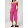 thumbnail image 2 of PISONIC Womens Workout Sets Two Piece Spaghetti Straps Tank Top Matching Wide Leg Capri Pants Gym Work Pilates Outfits, 2 of 7
