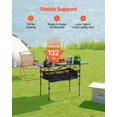 thumbnail image 3 of VEVOR Folding Portable Camping Table Aluminum Outdoor Picnic Roll up Table Storage Bag, 3 of 9