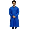 thumbnail image 2 of Atasi Kurta Long Bleu Ethnique pour Homme Style Bollywood Chemise de Designer - X-Grand, 2 of 7