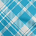 thumbnail image 1 of oneOone Cotton Jersey Turquoise Blue Fabric Check Sewing Craft Projects Fabric Prints By Yard 58 Inch Wide, 1 of 4