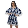 thumbnail image 1 of Moomaya Sorties de Plage Imprimées Femmes Grande Taille Robes d'Été pour Femmes Robe Courte, 1 of 6